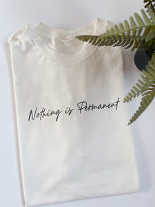 Nothing is Permanent