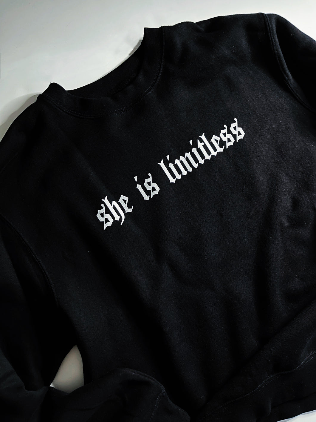 She is limitless black sweatshirt