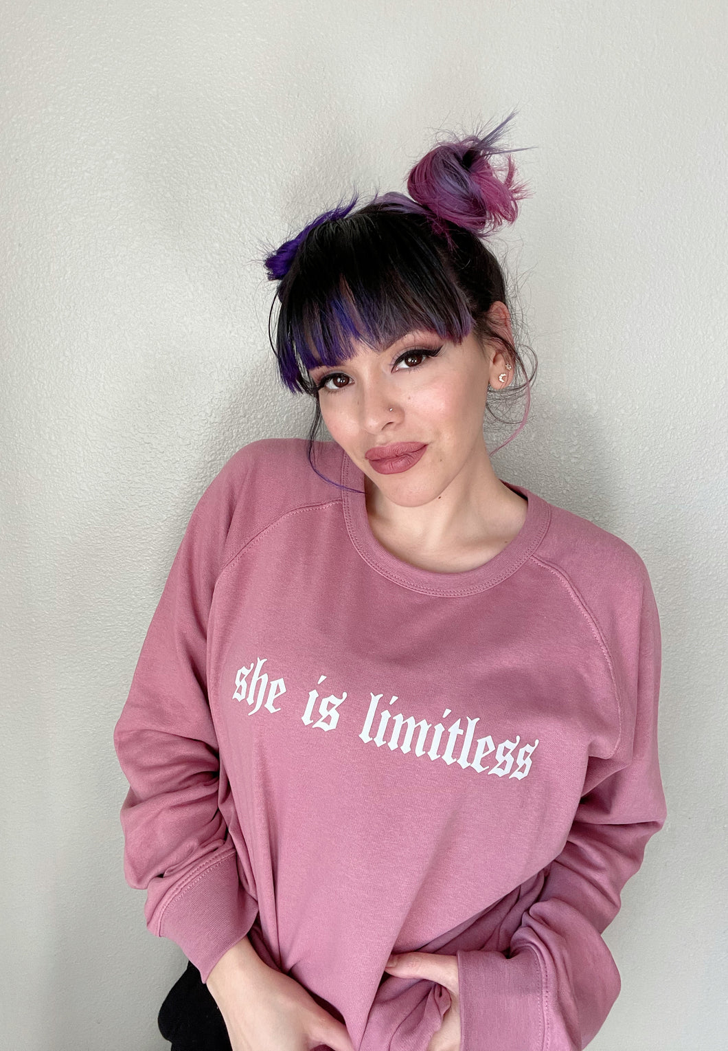 Pretty In Mauve French Terry Sweatshirt